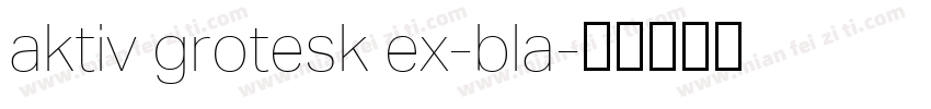 aktiv grotesk ex-bla字体转换
